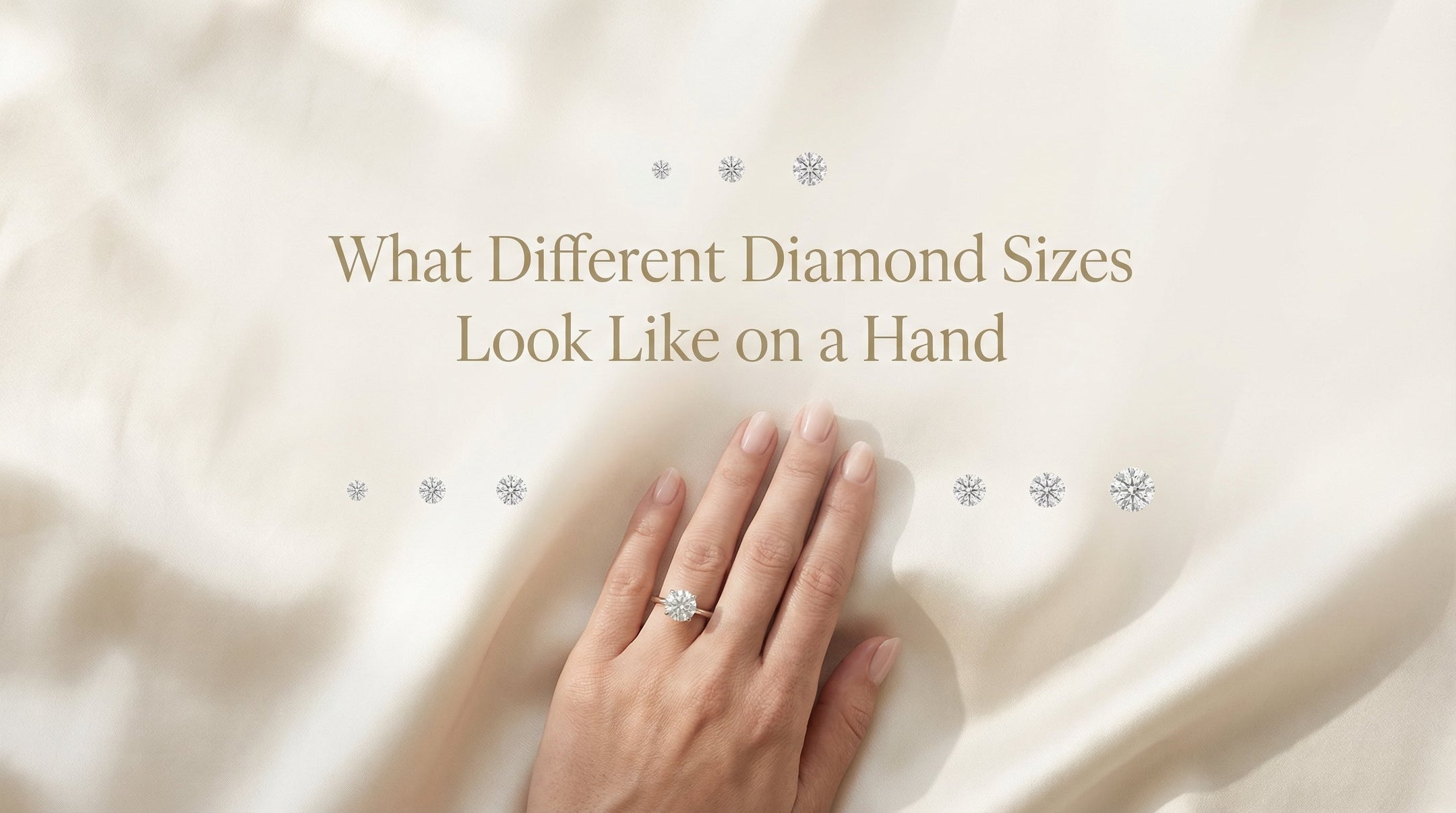 What Different Diamond Sizes Look Like on a Hand (1ct–5ct)
