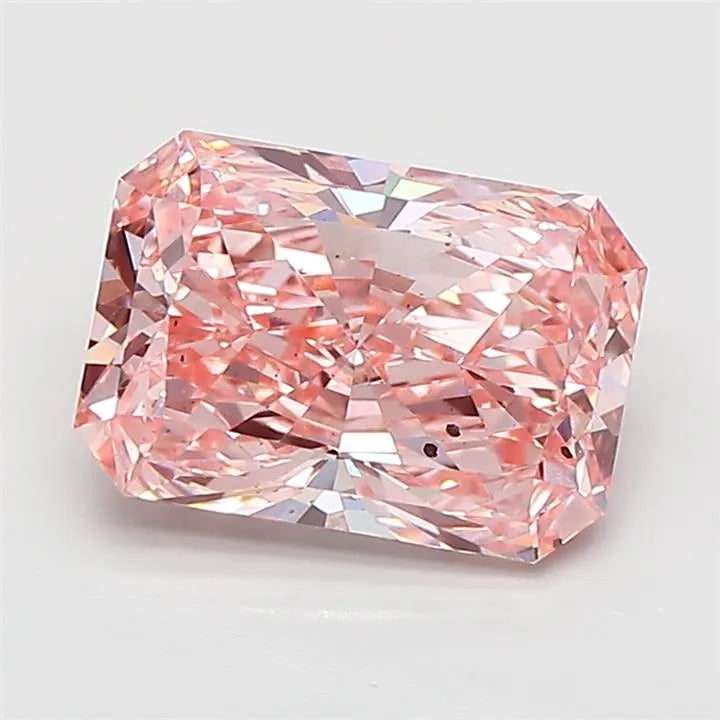2.05ct Radiant Lab Grown Diamond (Colour Fancy Vivid Pink, Clarity SI1, IGI Certified)