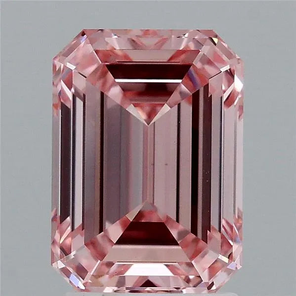 2.53ct Emerald Lab Grown Diamond (Colour Fancy Intense Pink, Clarity VS1, IGI Certified)