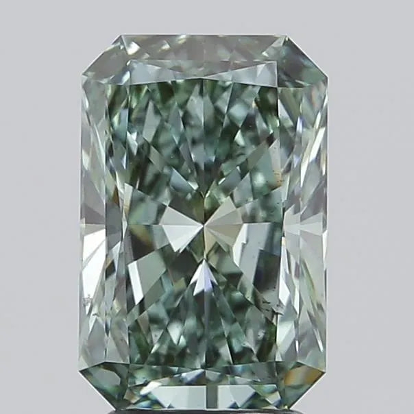 3.00ct Radiant Lab Grown Diamond (Colour Fancy Vivid Green, Clarity VS2, IGI Certified)