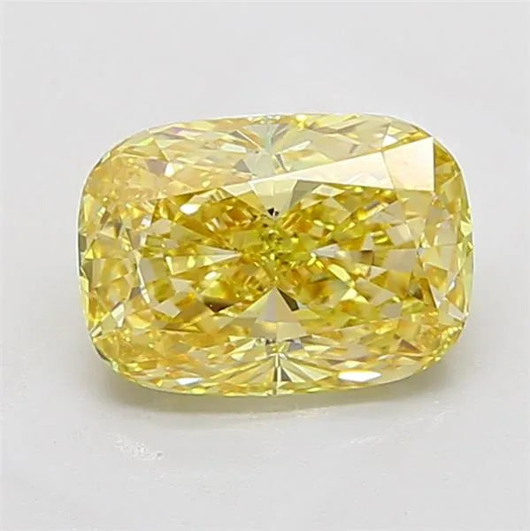 3.09ct Cushion modified Lab Grown Diamond (Colour Fancy Yellow, Clarity VVS2, IGI Certified)