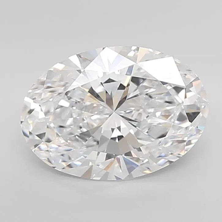 4.09ct Oval Lab Grown Diamond (Colour D, Clarity IF, Cut EX, IGI Certified)