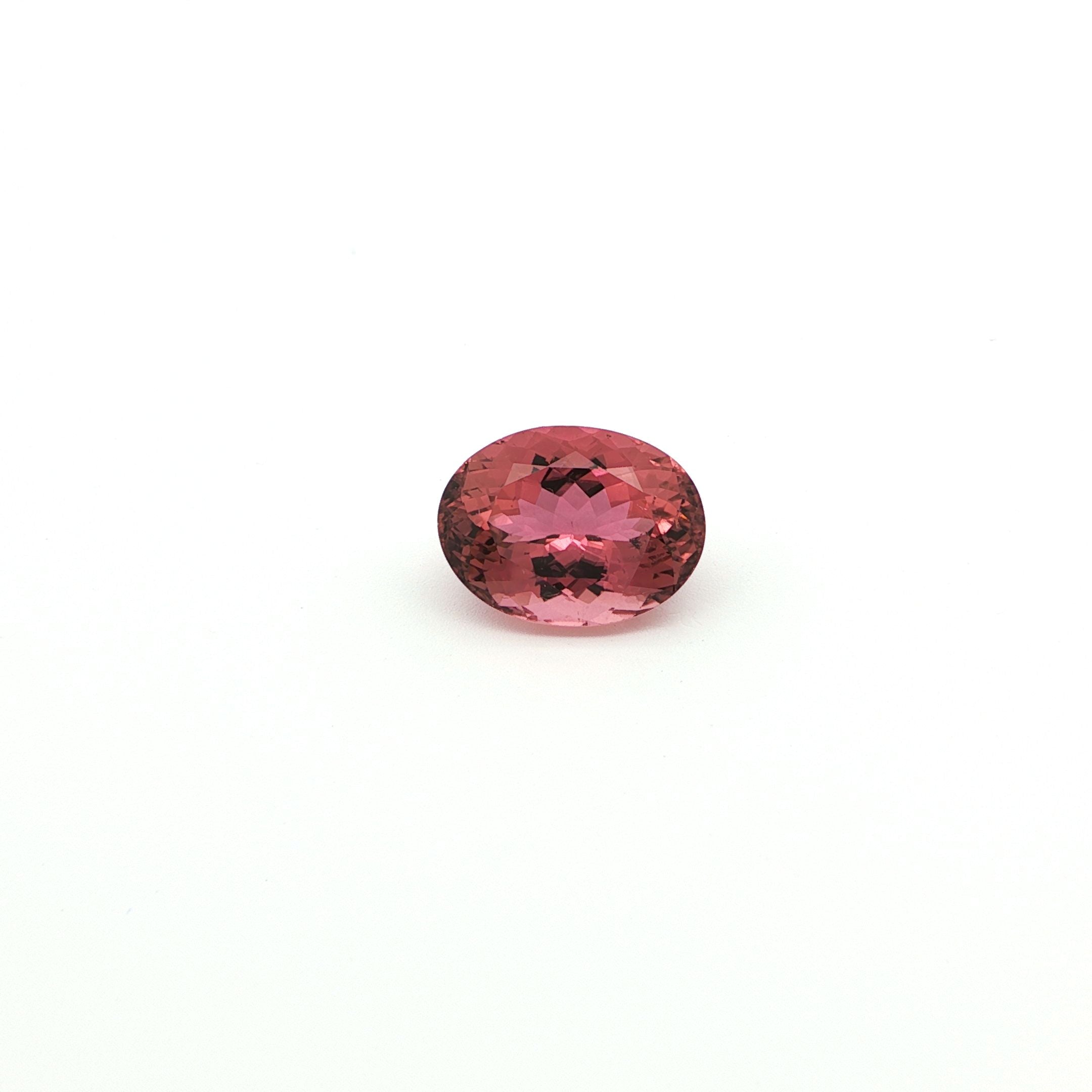 5.92ct Oval Natural Tourmaline (Colour Pink, Clarity Eye Clean, Cut Faceted)