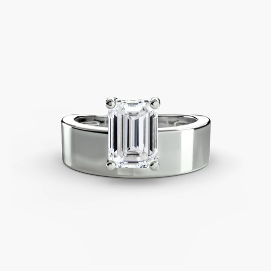 Taglio Wide Band Solitaire Setting
