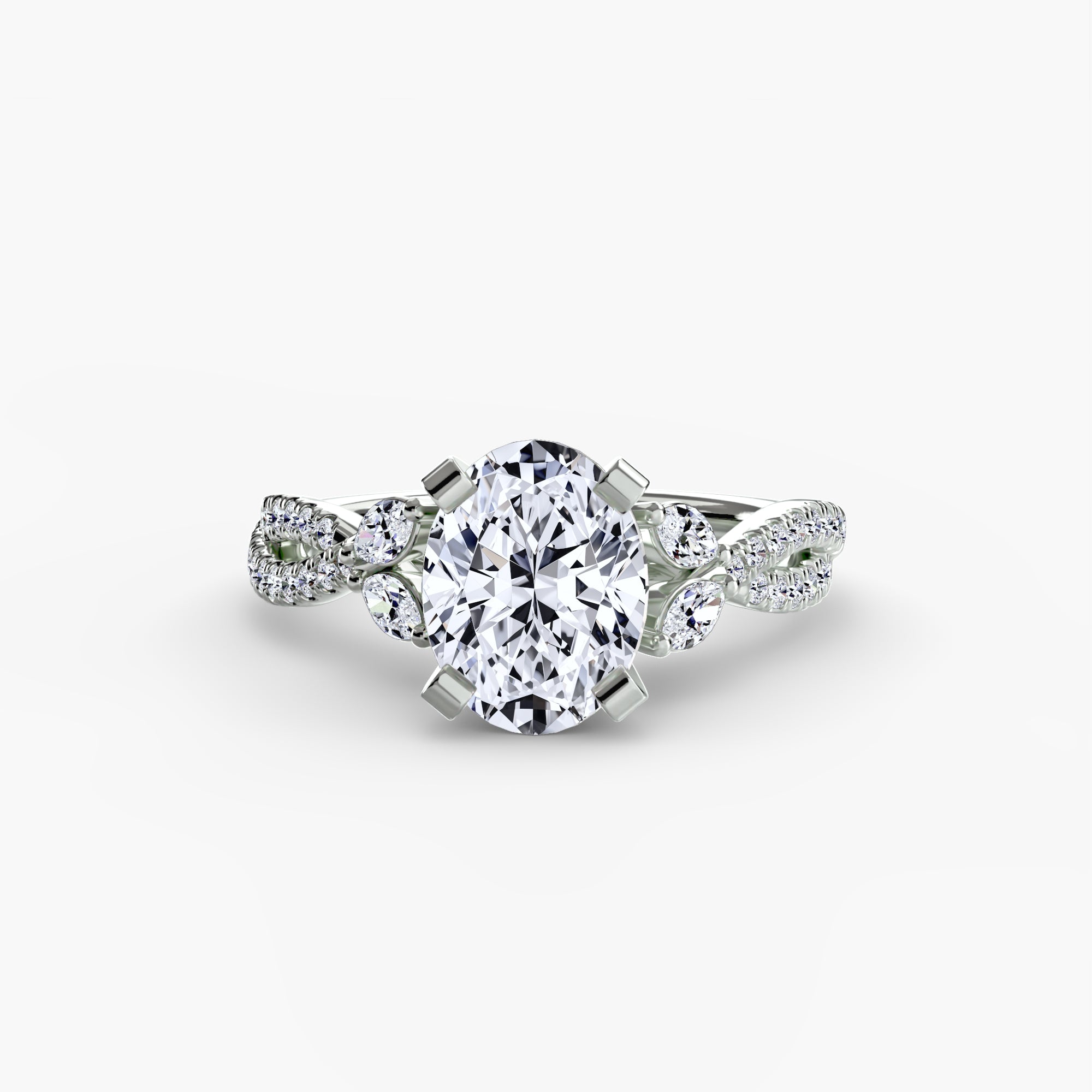 Corsica Twist Pavé Setting