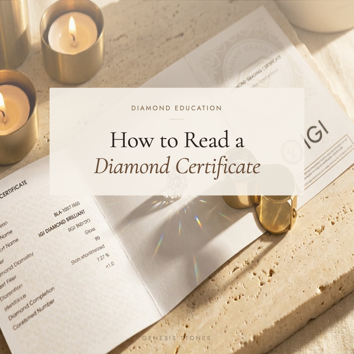 How to Read a Diamond Certificate