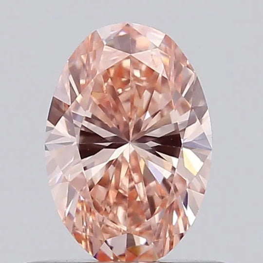 0.50ct Oval Lab Grown Diamond (Colour Fancy Intense Brownish Pink, Clarity VS1, IGI Certified)