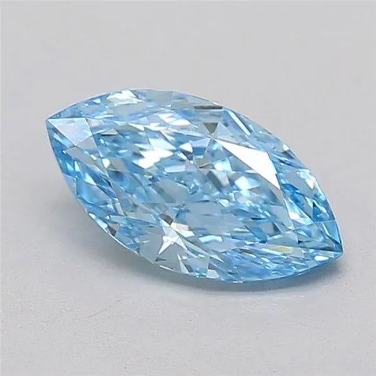 0.90ct Marquise Lab Grown Diamond (Colour Fancy Vivid Blue, Clarity VS1, IGI Certified)