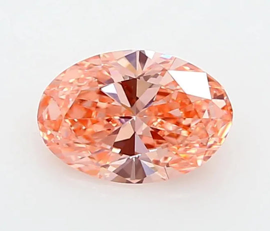 1.00ct Oval Lab Grown Diamond (Colour Fancy Vivid Pink, Clarity VVS1, IGI Certified)