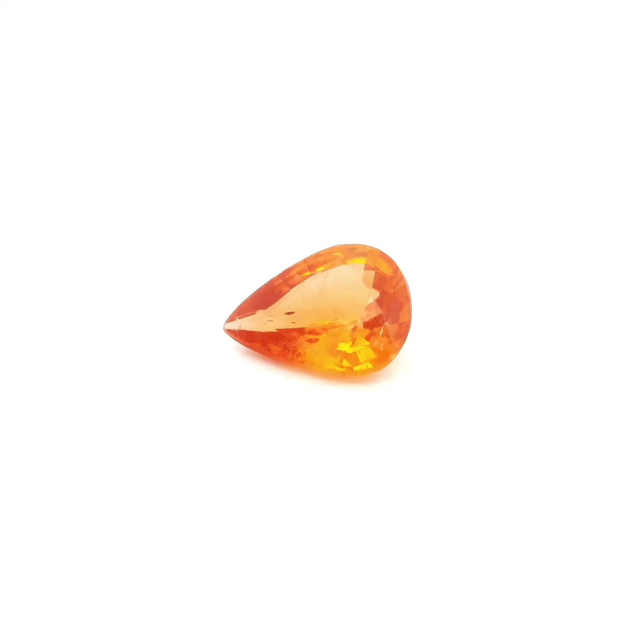 1.04ct Pear Natural Garnet (Colour Orange, Clarity Slightly Included, Cut Faceted)