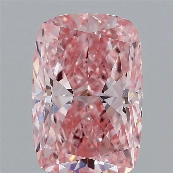 1.48ct Cushion modified Lab Grown Diamond (Colour Fancy Vivid Pink, Clarity VS1, IGI Certified)