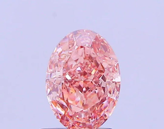 1.51ct Oval Lab Grown Diamond (Colour Fancy Intense Brownish Pink, Clarity VS1, IGI Certified)