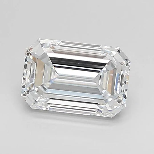 1.89ct Emerald Lab Grown Diamond (Colour E, Clarity IF, Cut EX, IGI Certified)