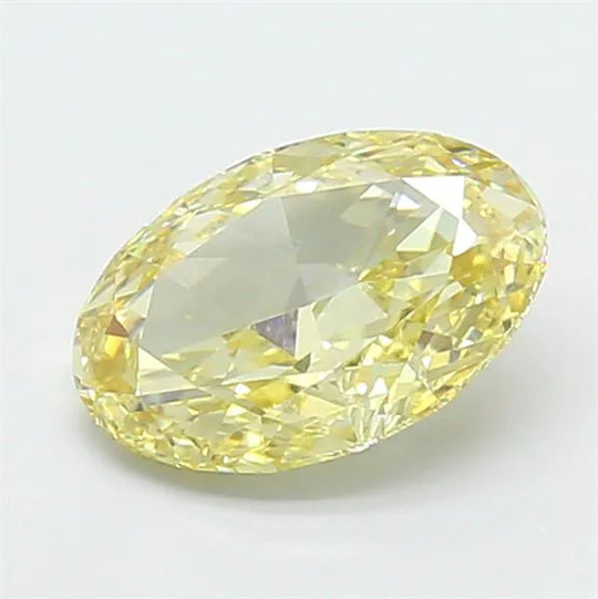 1.92ct Oval Lab Grown Diamond (Colour Fancy Yellow, Clarity VVS2, IGI Certified)