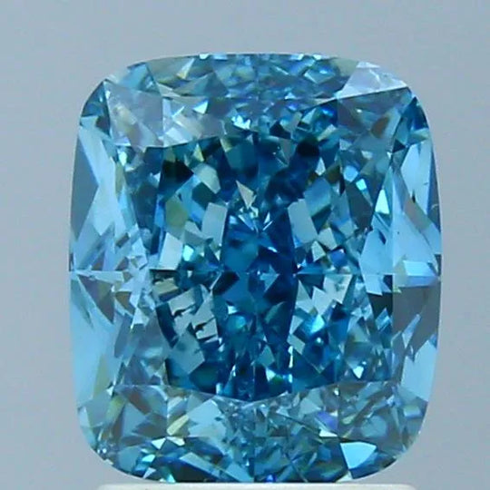 1.98ct Cushion modified Lab Grown Diamond (Colour Fancy Vivid Blue, Clarity VS1, IGI Certified)
