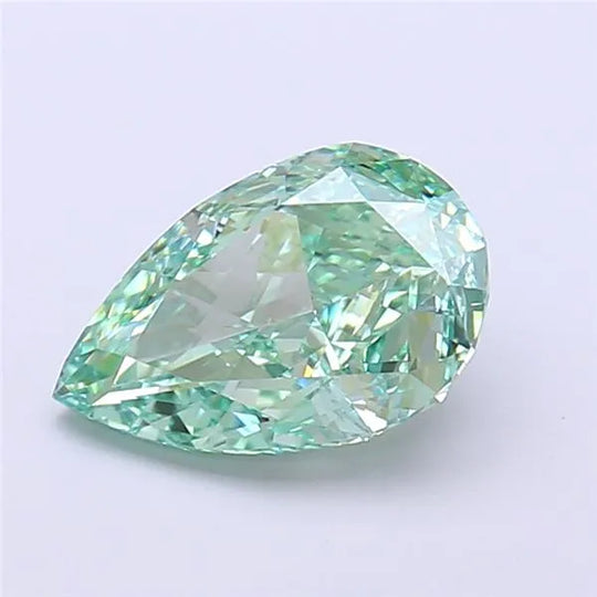 2.03ct Pear Lab Grown Diamond (Colour Fancy Vivid Green, Clarity VVS2, IGI Certified)