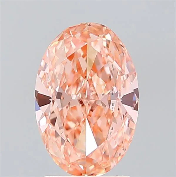 2.04ct Oval Lab Grown Diamond (Colour Fancy Intense Brownish Orange, Clarity VVS2, IGI Certified)