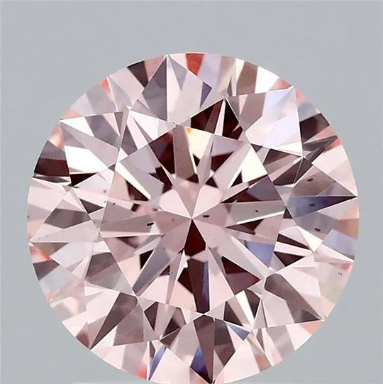 2.05ct Round Lab Grown Diamond (Colour Fancy Intense Pink, Clarity VS2, Cut ID, IGI Certified)