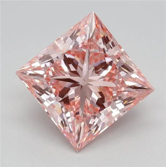 2.08ct Princess Lab Grown Diamond (Colour Fancy Intense Pink, Clarity VVS2, IGI Certified)
