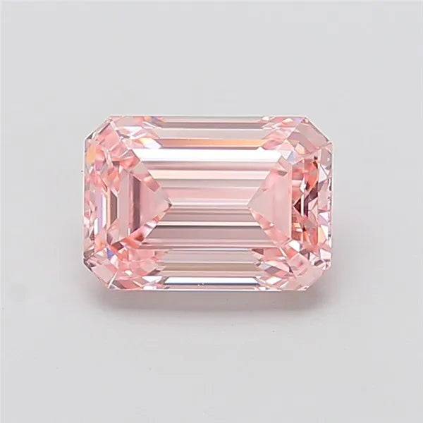 2.50ct Emerald Lab Grown Diamond (Colour Fancy Intense Pink, Clarity VVS2, IGI Certified)