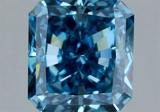 2.50ct Square radiant Lab Grown Diamond (Colour Fancy Vivid Blue, Clarity VS2, IGI Certified)