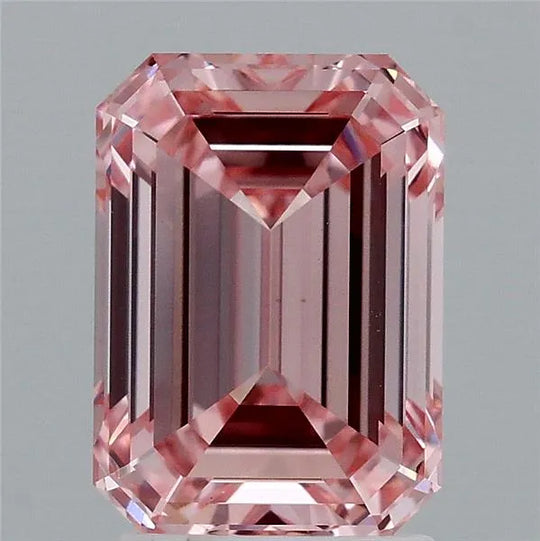 2.53ct Emerald Lab Grown Diamond (Colour Fancy Intense Pink, Clarity VS1, IGI Certified)