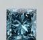 2.58ct Princess Lab Grown Diamond (Colour Fancy Vivid Blue, Clarity VS1, IGI Certified)