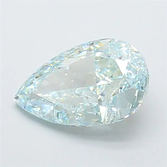 2.84ct Pear Lab Grown Diamond (Colour Fancy Intense Blue Green, Clarity VVS1, IGI Certified)