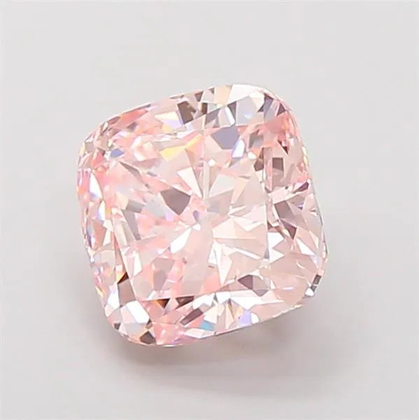 2.95ct Cushion modified Lab Grown Diamond (Colour Fancy Intense Pink, Clarity VS1, IGI Certified)