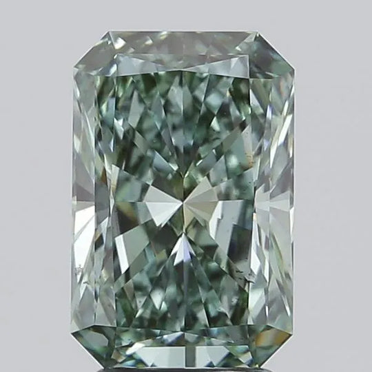 3.00ct Radiant Lab Grown Diamond (Colour Fancy Vivid Green, Clarity VS2, IGI Certified)