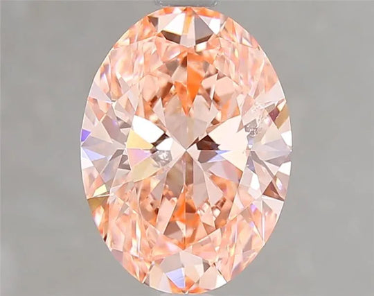3.02ct Oval Lab Grown Diamond (Colour Fancy Vivid Pink, Clarity VVS2, IGI Certified)