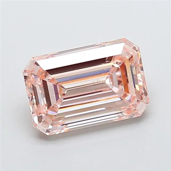 3.07ct Emerald Lab Grown Diamond (Colour Fancy Pink, Clarity VS1, IGI Certified)