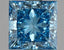 3.09ct Princess Lab Grown Diamond (Colour Fancy Vivid Blue, Clarity VS1, IGI Certified)