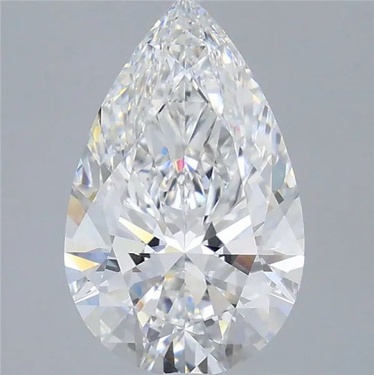3.55ct Pear Lab Grown Diamond (Colour F, Clarity VVS2, IGI Certified)