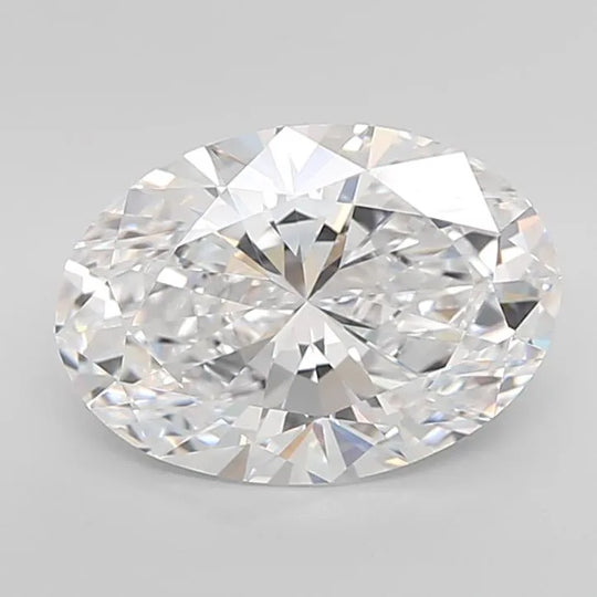 4.09ct Oval Lab Grown Diamond (Colour D, Clarity IF, Cut EX, IGI Certified)