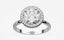 Halo Lab Diamond Engagement Ring