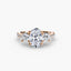 Three-Stone with Pavé Band
