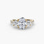 Three-Stone with Pavé Band
