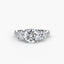 Three-Stone with Pavé Band
