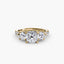 Three-Stone with Pavé Band 3