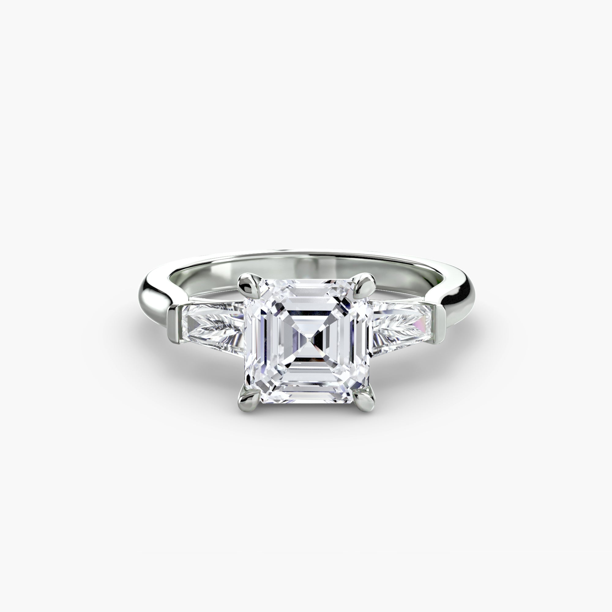 Linea Baguette Three-Stone Setting