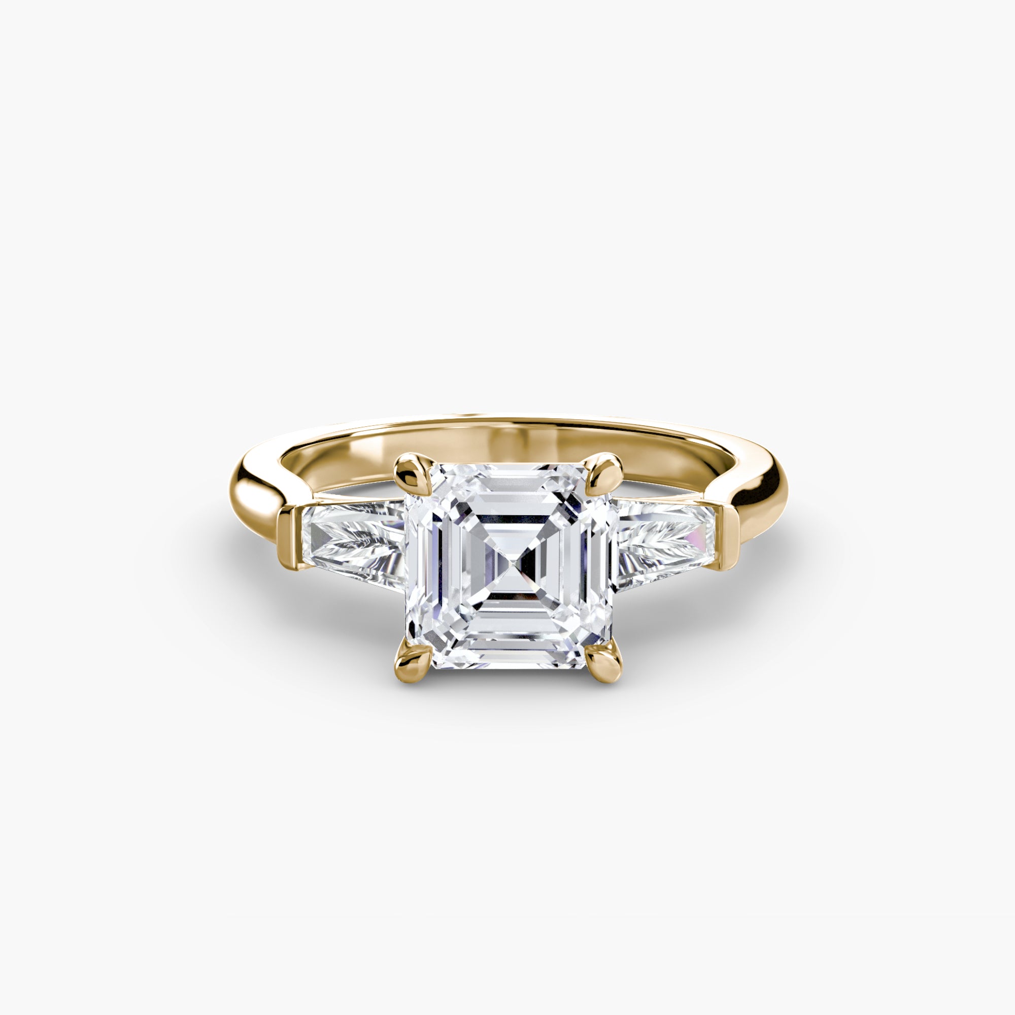 Linea Baguette Three-Stone Setting