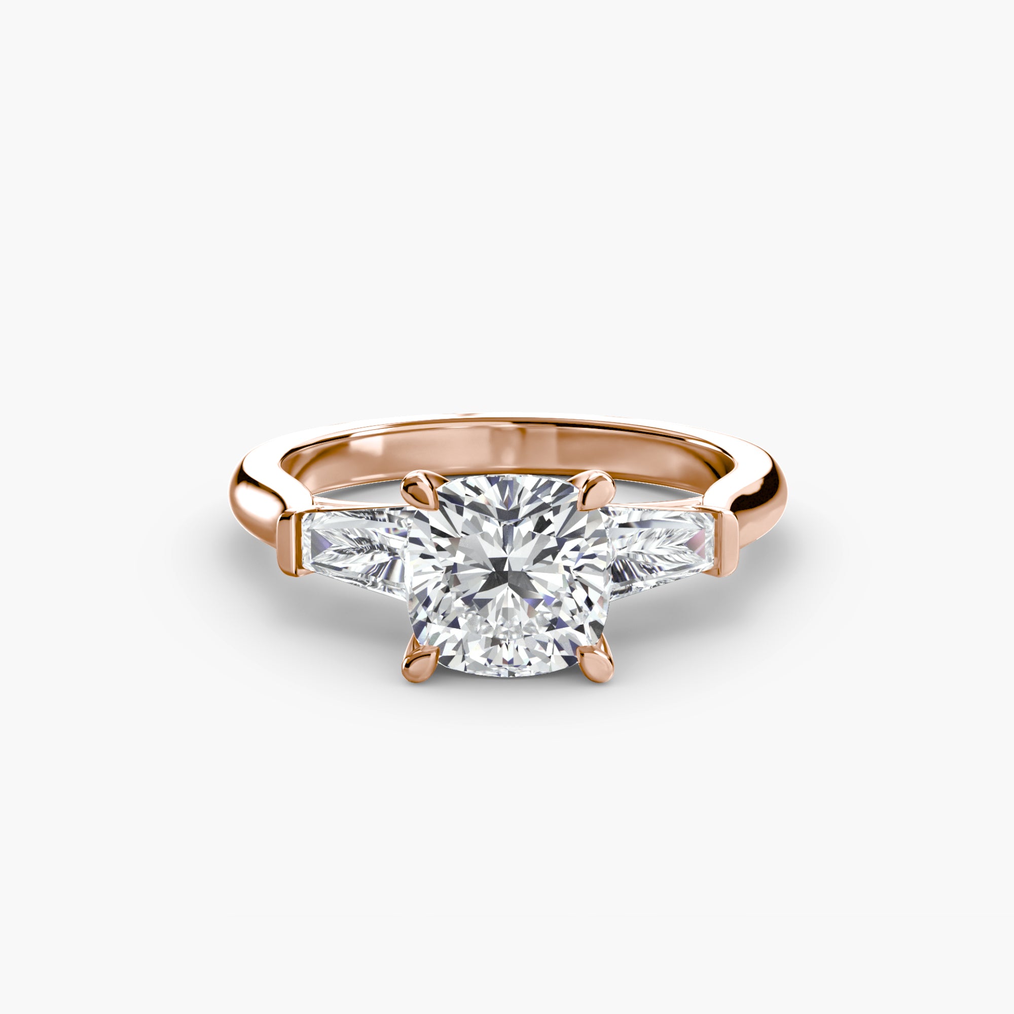 Linea Baguette Three-Stone Setting