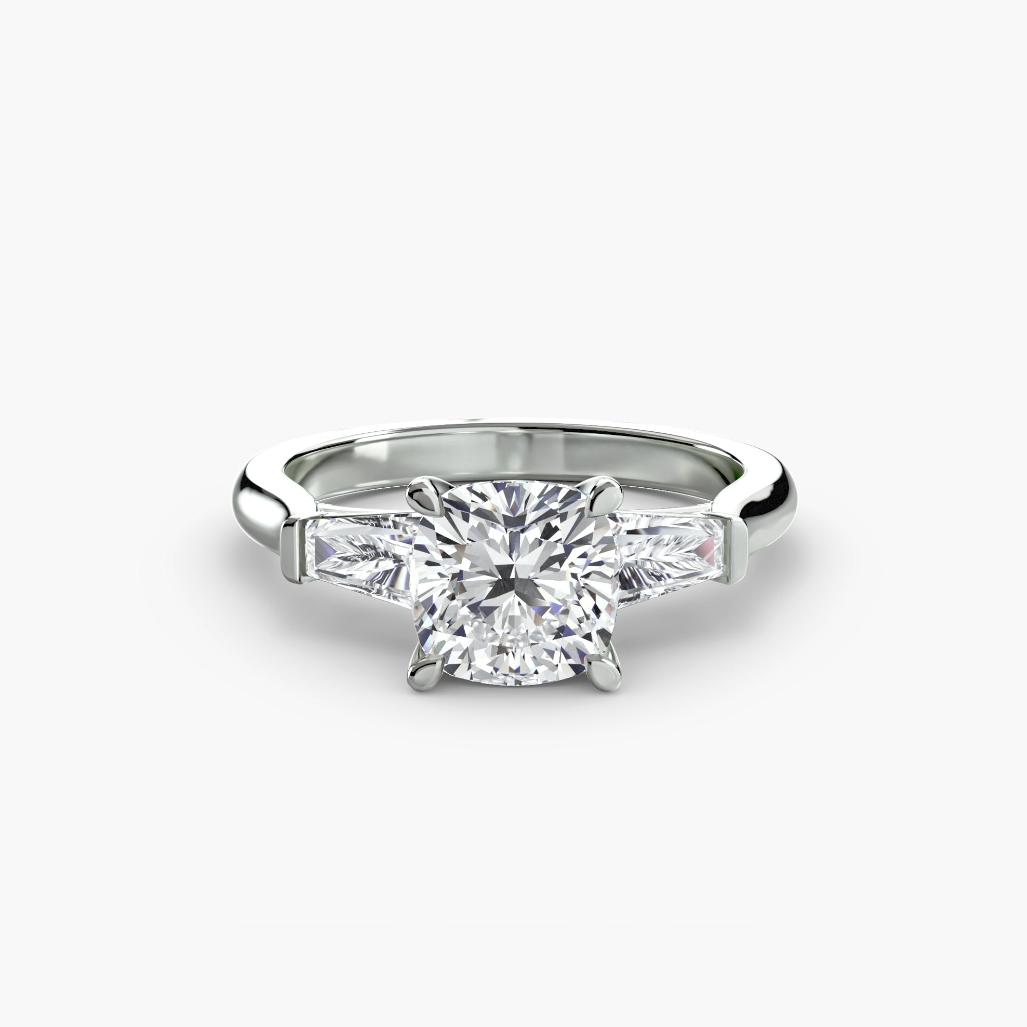 Linea Baguette Three-Stone Setting