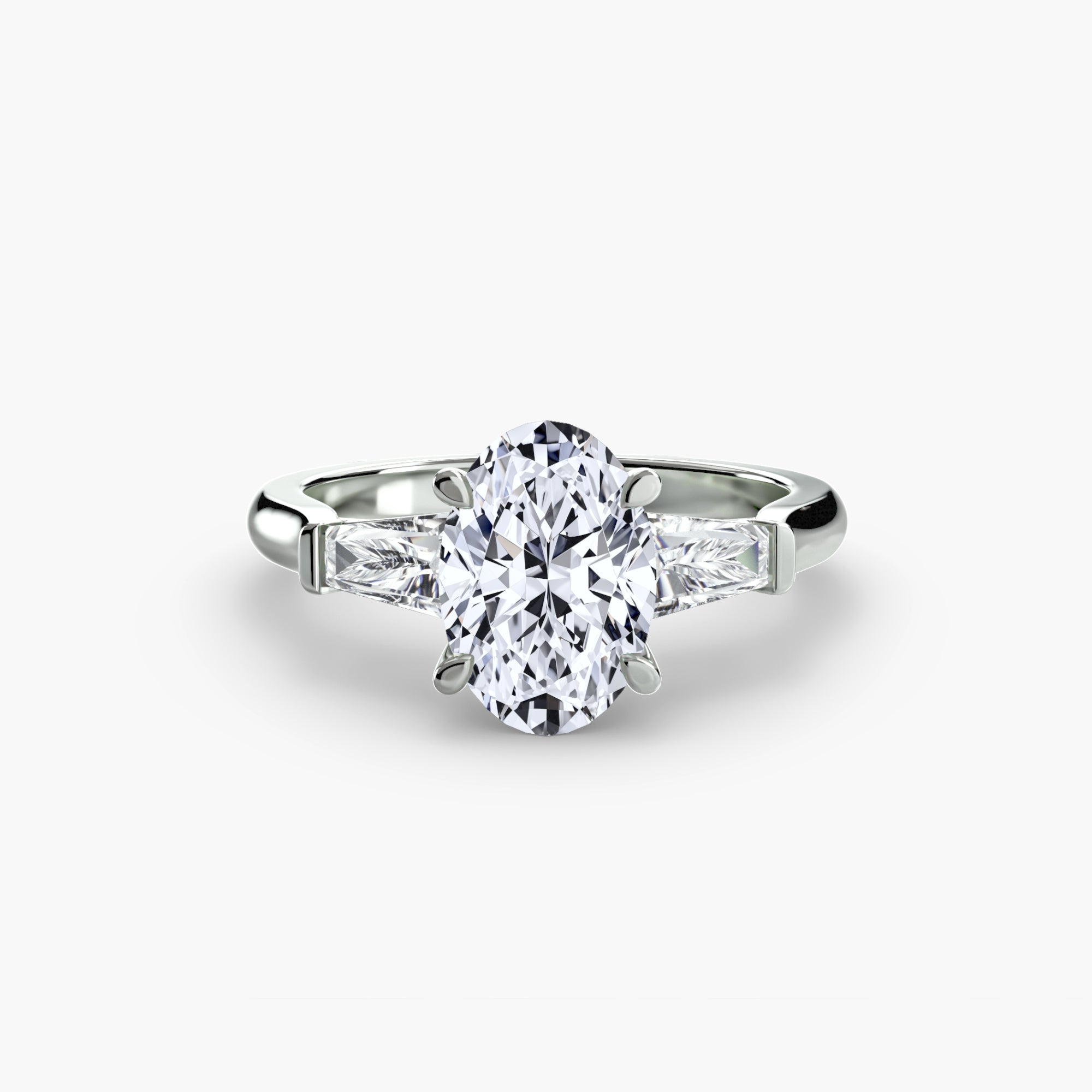 Linea Baguette Three-Stone Setting