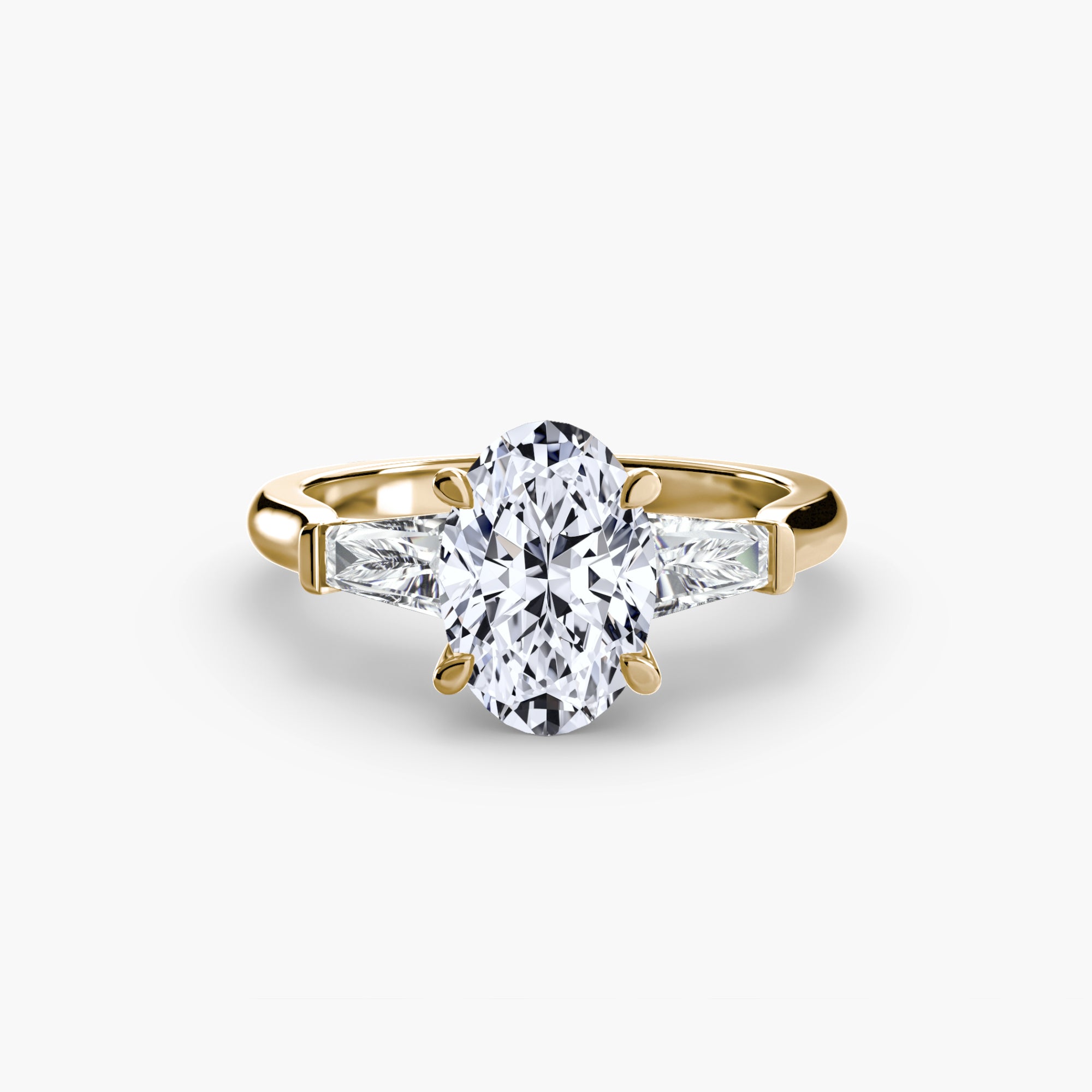 Linea Baguette Three-Stone Setting