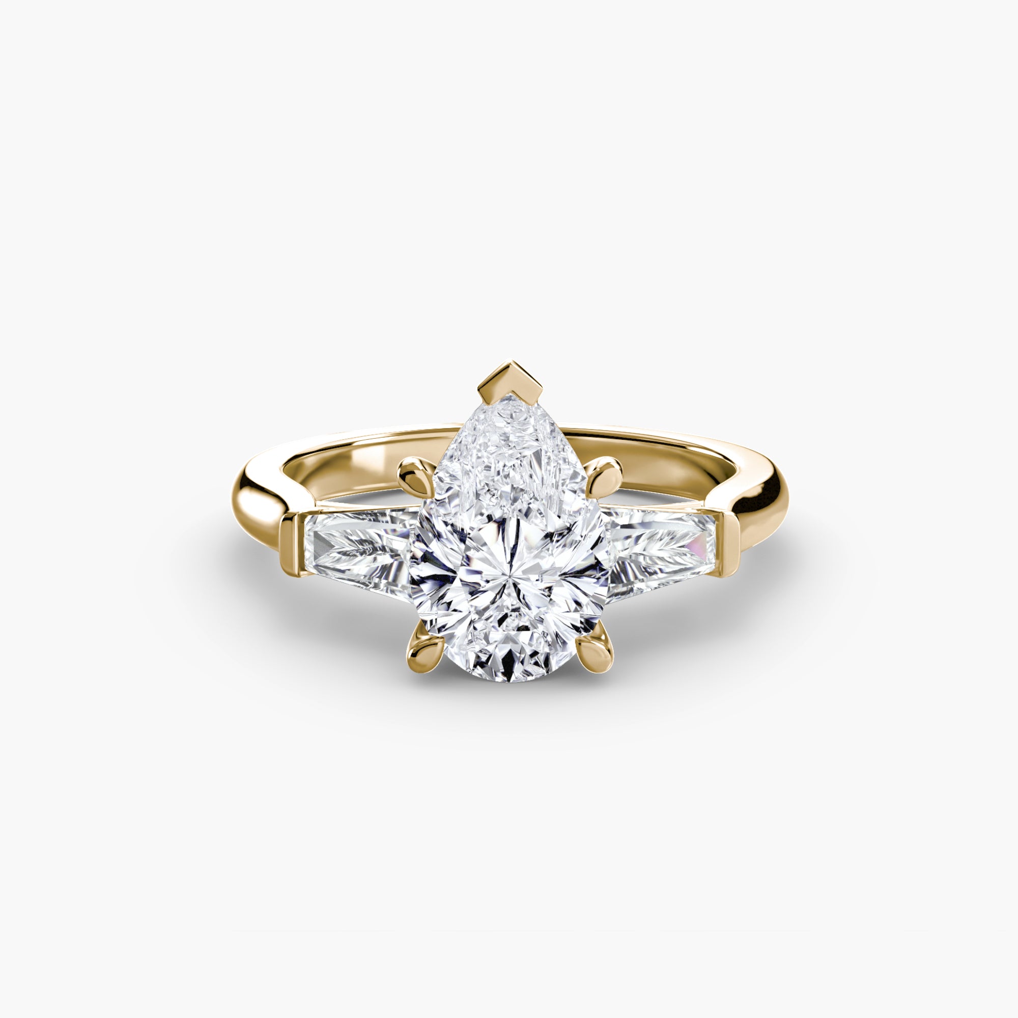 Linea Baguette Three-Stone Setting