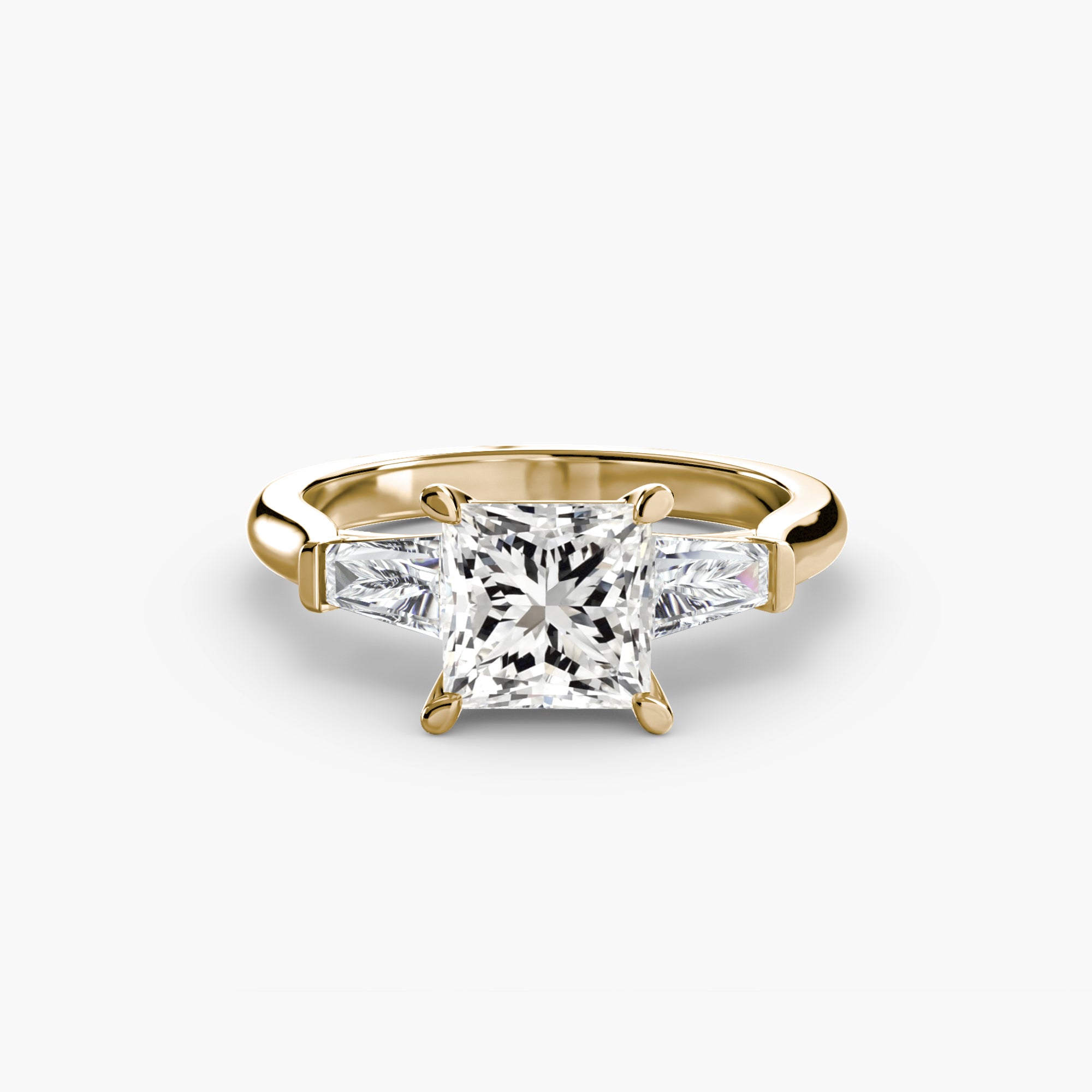 Linea Baguette Three-Stone Setting