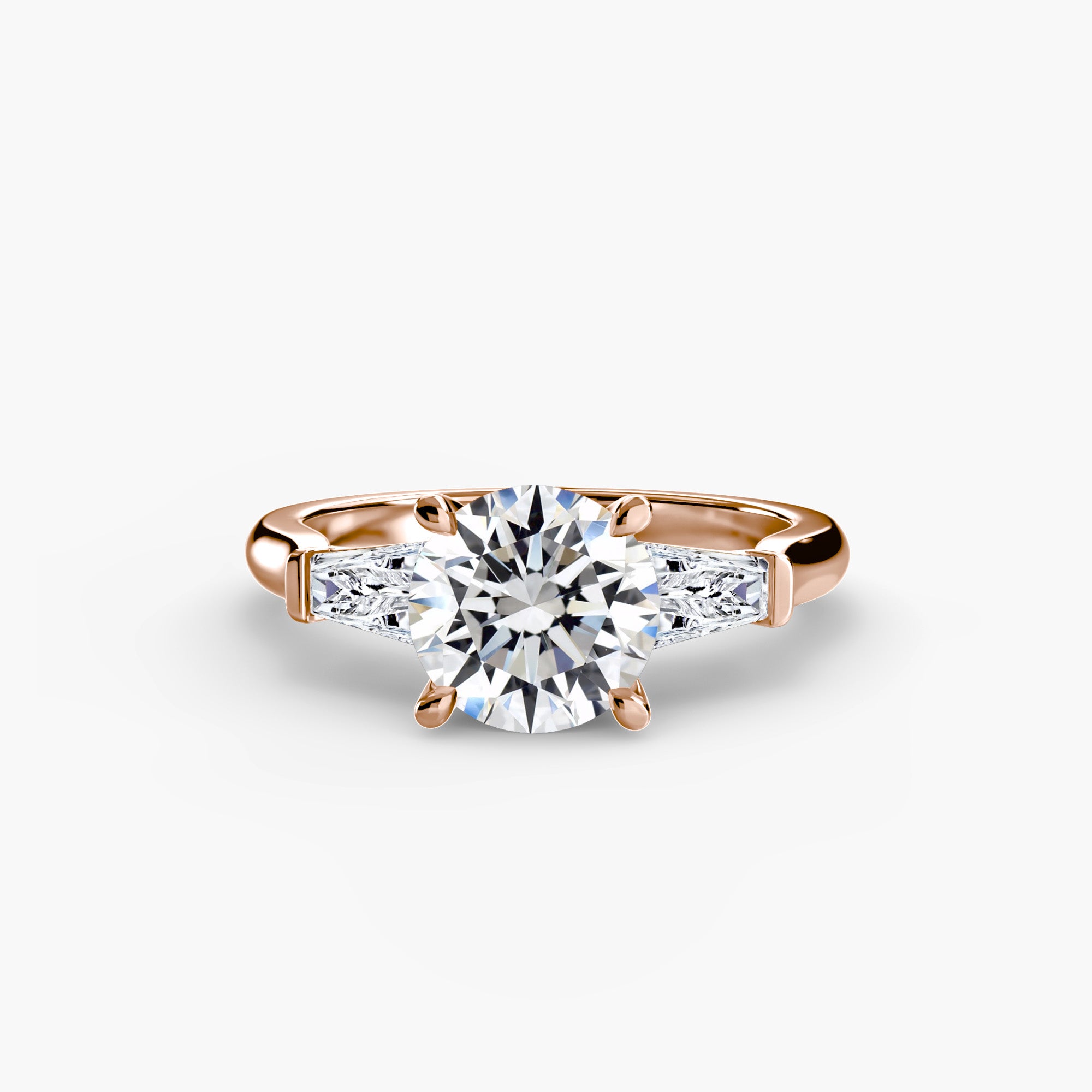 Linea Baguette Three-Stone Setting