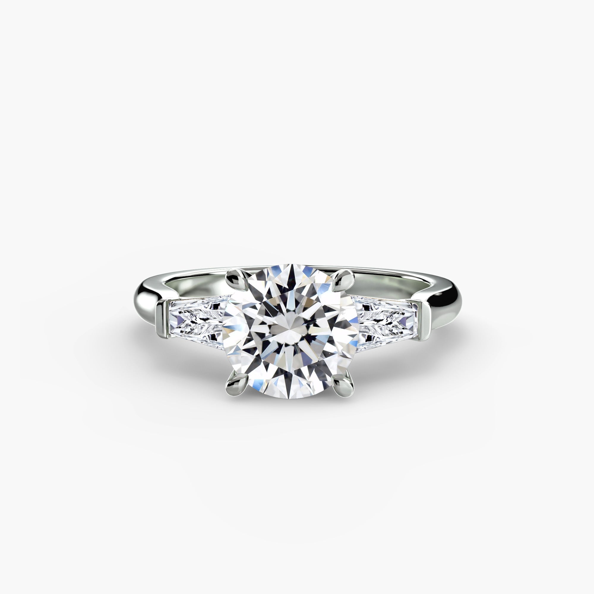 Linea Baguette Three-Stone Setting